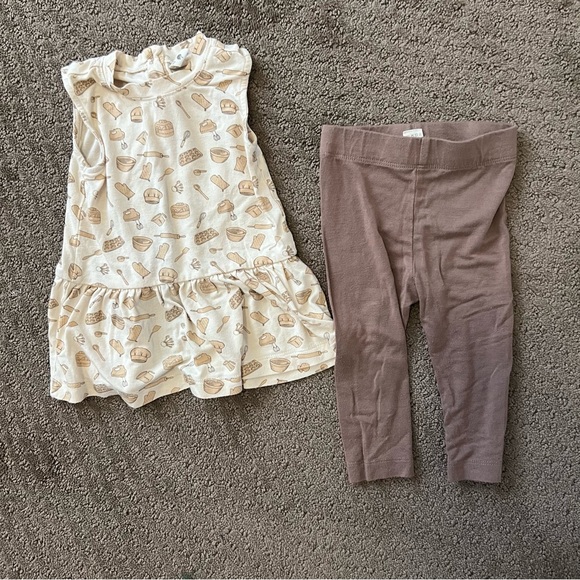 kate quinn Other - Kate Quinn Cream and Tan Baby Dress